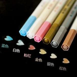 

10 pcs/lot 10 color Water Chalk Pen Watercolor Pens for Scrapbooking Photo album Marker Gel Pen Stationery Free shipping 258