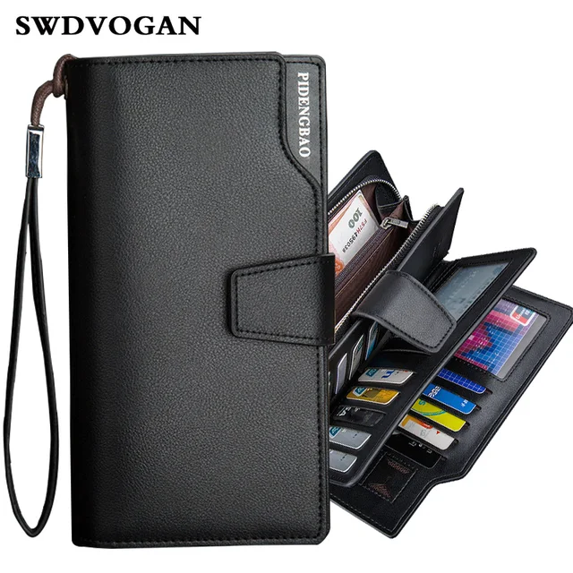 Man Purses Wallets Luxury Pu Leather Male Purse For Men Clutch Phone Case For iPhone 6 8 4.7