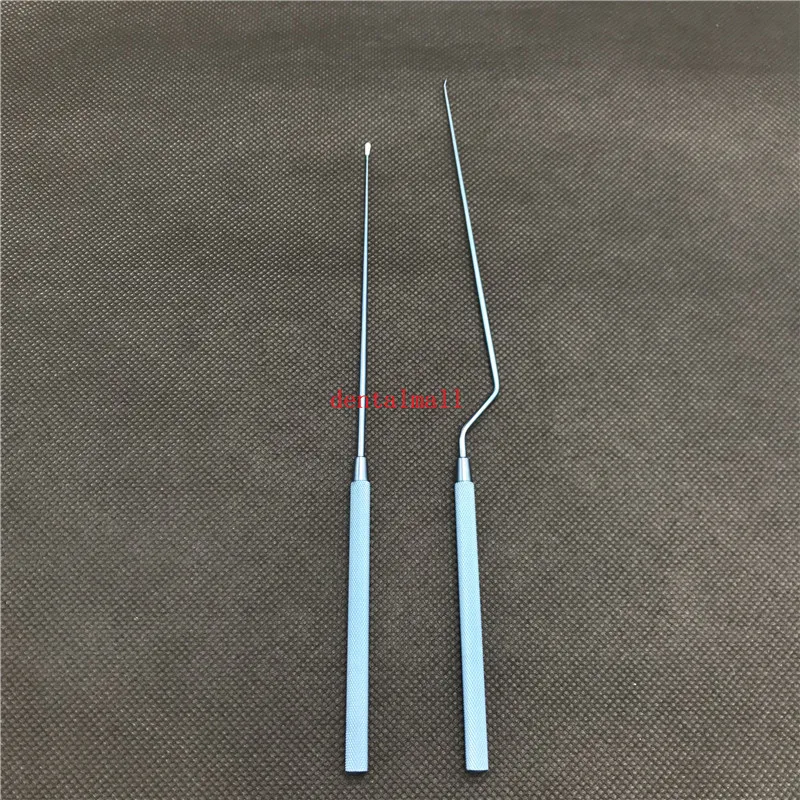 

Titanium Krayenblhl Micro Nerve and vessel hook with probe pointed Neurosurgery surgical Operation instruments
