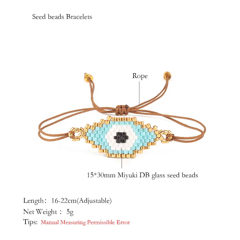 Shinus сглаза браслет MIYUKI браслеты Турецкий Дурной глаз браслеты для женщин Bohem Bileklik летние ювелирные изделия