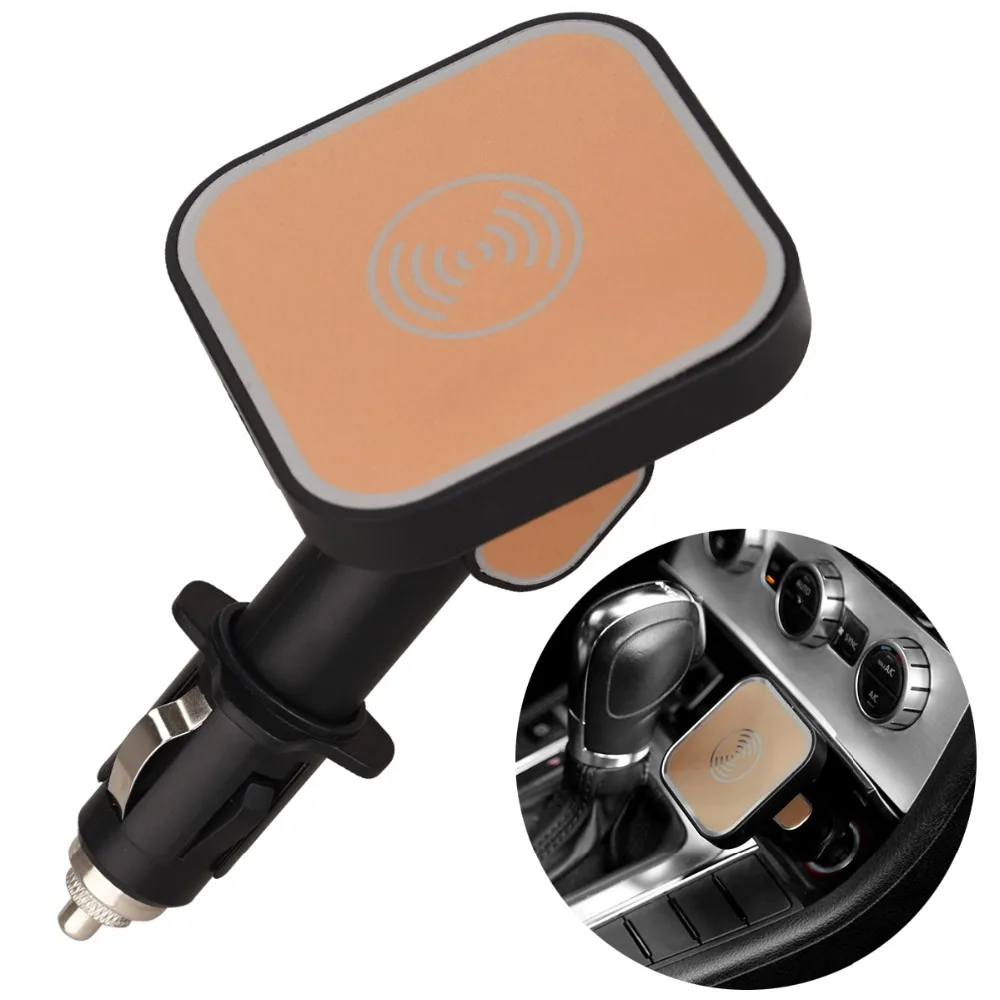 

For iPhone X 8 Qi Wireless Car Charger Magnetic Mount Holder for Samsung Galaxy Note 8 S8 S7 Wireless Charging