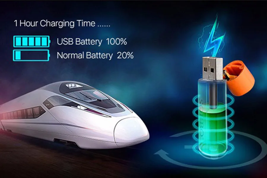 Bateria recarregável aa 1.5 v 1200 mah
