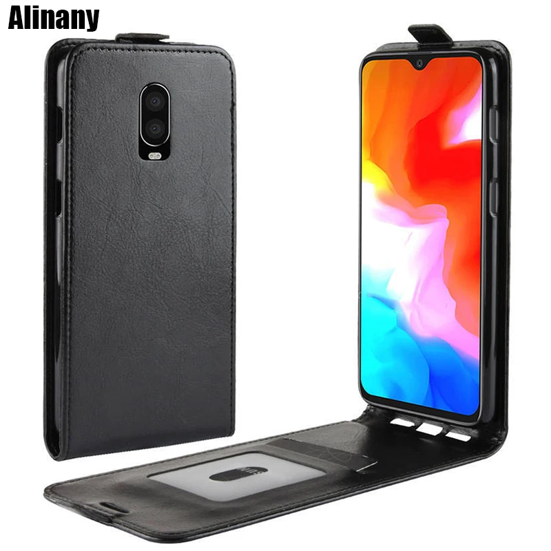 Oneplus 6T Case Cover 6.4 inch PU Leather Back Phone Oneplus6T One Plus 2018 Flip | Мобильные телефоны и аксессуары