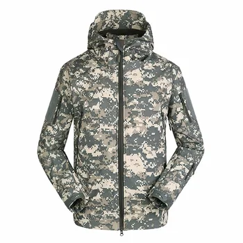 

Military Tactical Men Jacket Shark Skin Soft Shell Waterproof Windproof Windbreaker Jacket Wear Resisting Keep Warm Coat Male