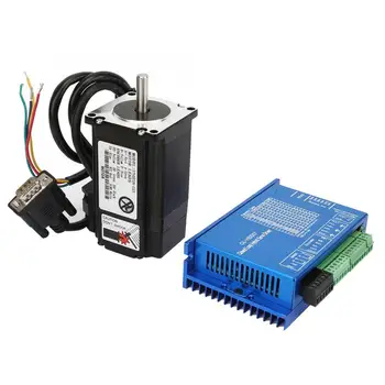 

150W 23 Close Loop Stepper Motor Set + Hybrid Servo Driver + RS232 Serial Line 2N.M