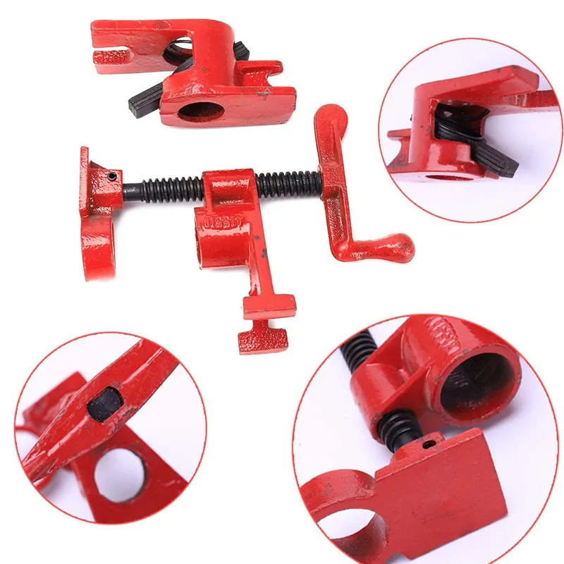Heavy Duty Pipe Clamp Woodworking Wood Gluing Pipe Clamp 3/4" Pipe
