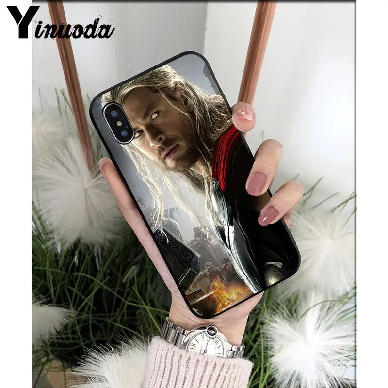 Yinuoda Marvel movie thor DIY красивые аксессуары для телефонов, чехол для Apple iPhone 8 7 6 6S Plus X XS MAX 5 5S SE XR