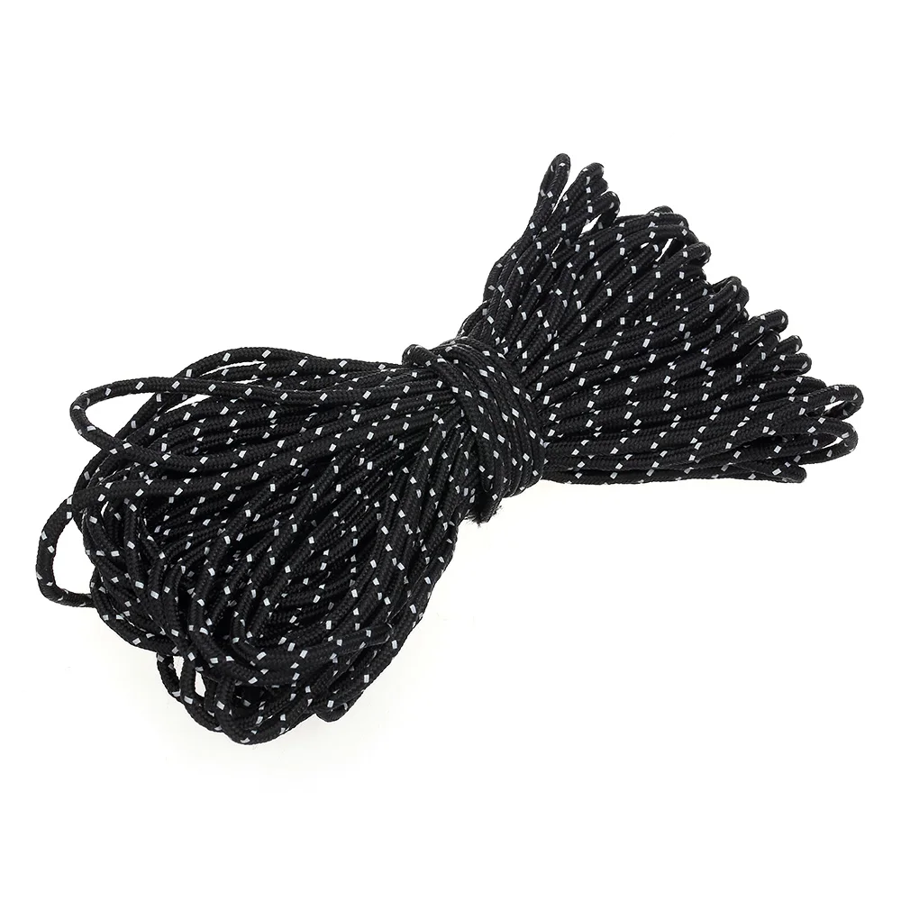 

Lixada 20M Reflective Rope Paracord Cord Outdoor Gear Lanyard 1 Inner Strand Core for Camping Awning