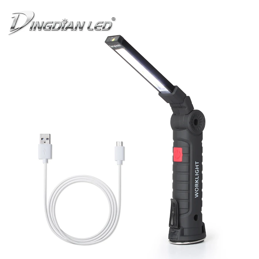 

COB Portable Flashlight Super Bright Outdoor Lantern 5W 5 Level Work Light USB Rechargeable 18650 Battery Outdoor Camping Torch