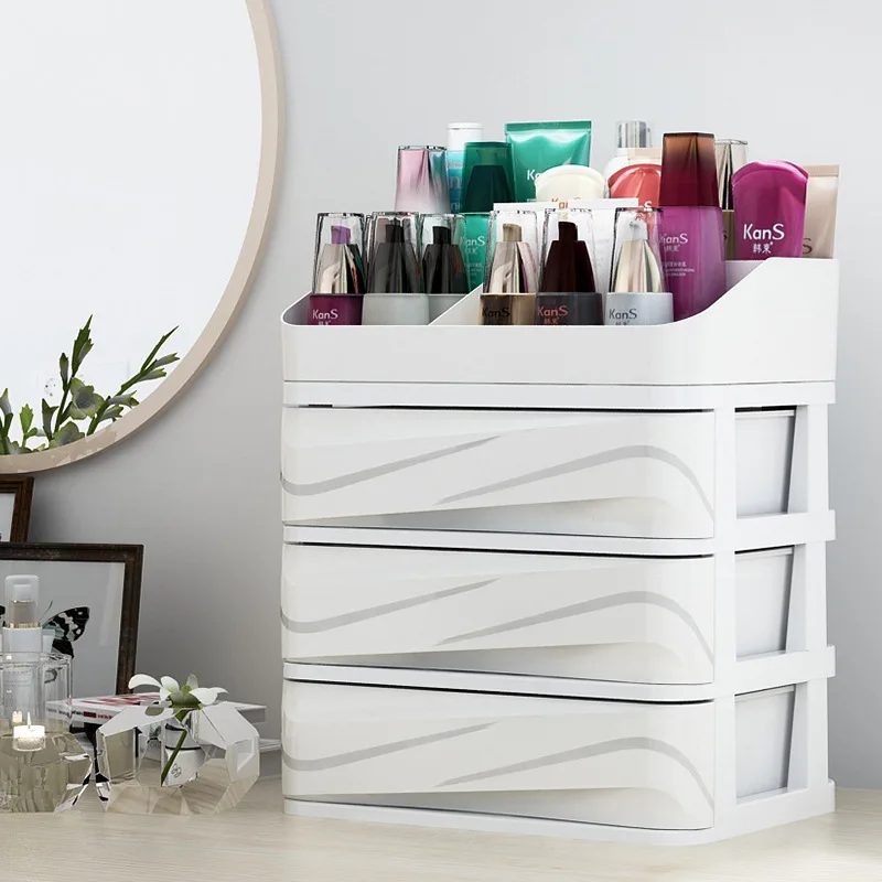 Plastic Cosmetic Organizer Drawer Makeup Organizer For Makeup