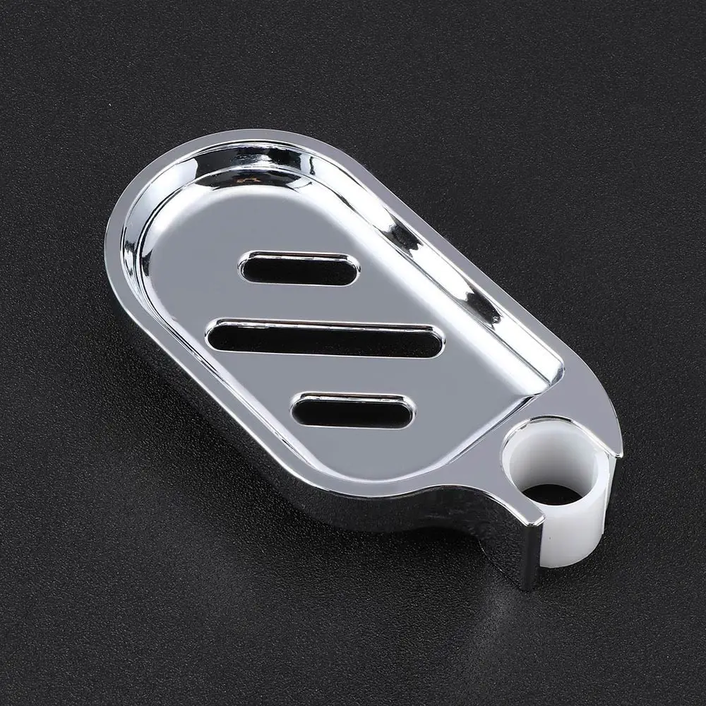 

LIMITOOLS ABS Soap Dish Holder Adjustable Shower Rod Slide Bathroom Gadget Soap Pallet Shower Rod Slide Soap Dish Box