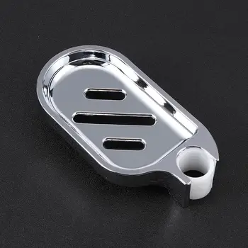 

Practical ABS Soap Dish Holder Adjustable Shower Rod Slide Bathroom Gadget Soap Pallet Shower Rod Slide Soap Dish Box
