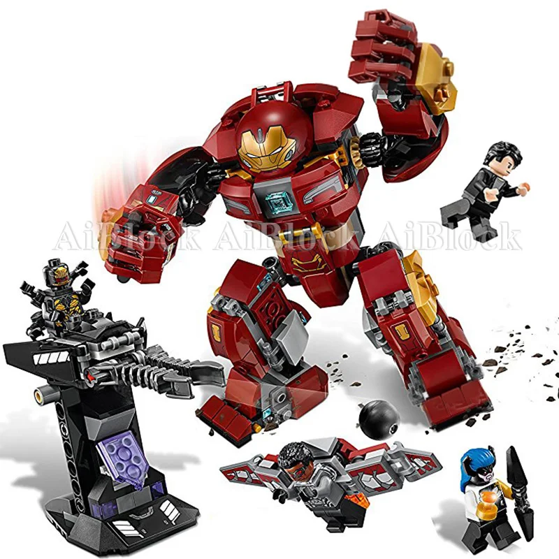 

Ironman Hulkbuster Smash-U Building Blocks Compatible With legoing Iron Man 76104 Marvel Super Heroes Avengers Infinity War Toy