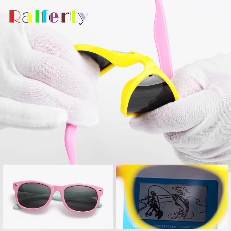 Детские поляризованные солнцезащитные очки Ralferty (5% заказ любой 2) TR90 Гибкая