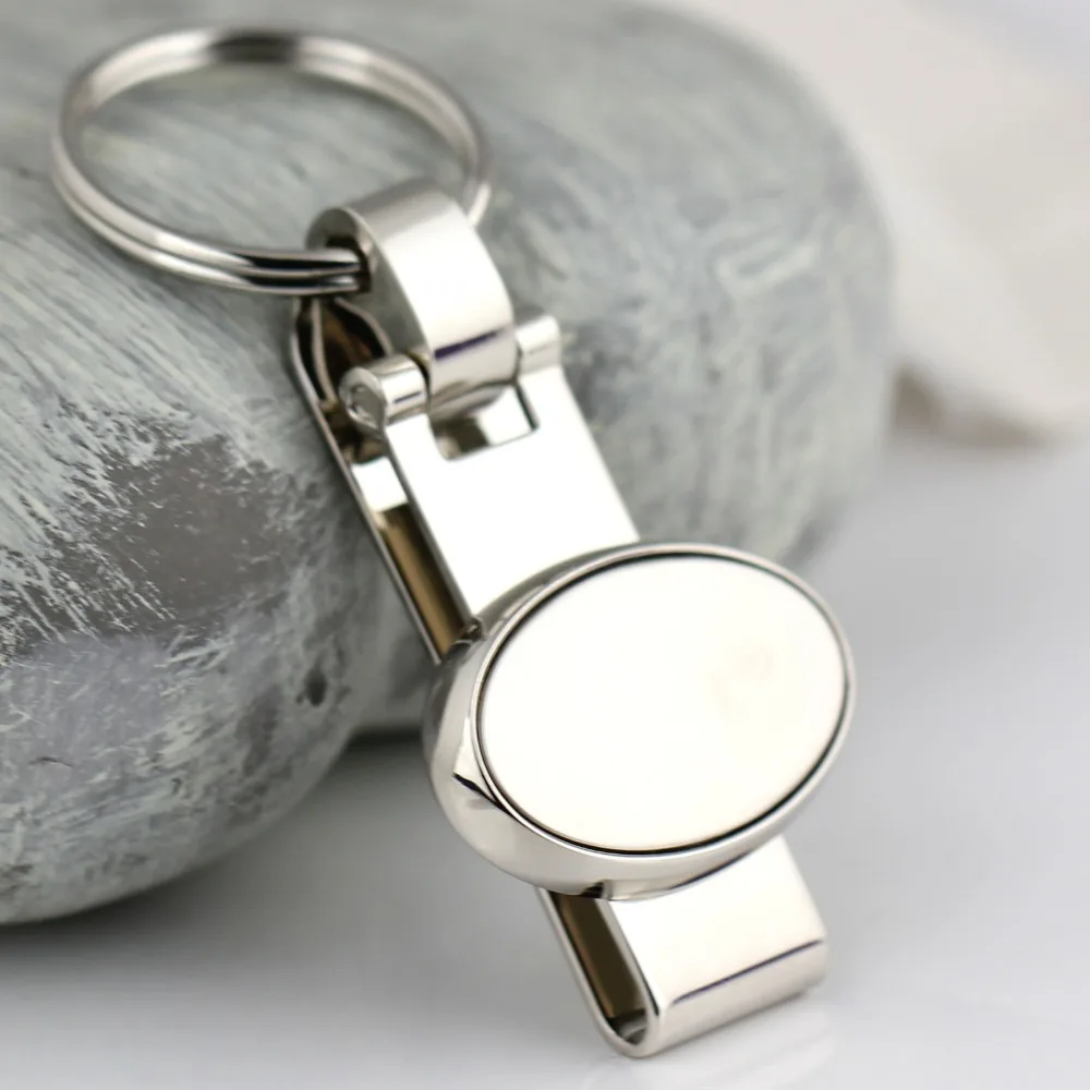 

clip on belt hanging keychain key ring oval key chain key holder high quality keyfob chaveiro llaveros hombre