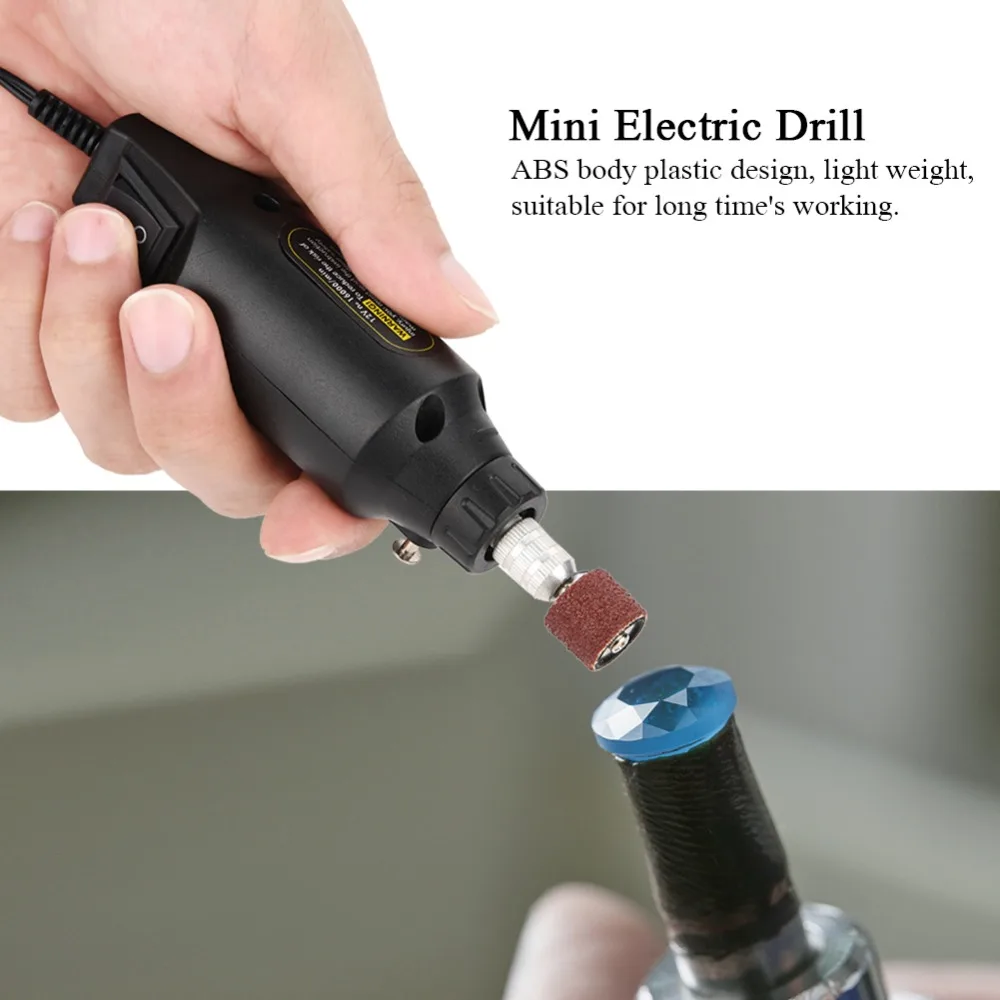 AC220v DC12V 30 Вт мини дрель электрическая шлифовальная машина Вращающийся набор