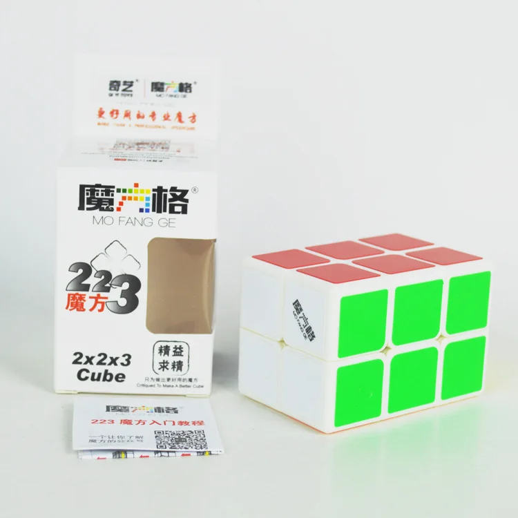 Mofangge 2x2x3 магический куб Qiyi 223 белый/черный скоростные Кубики-головоломки детские образовательные забавные игрушки для детей 223 куб - Цвет: White