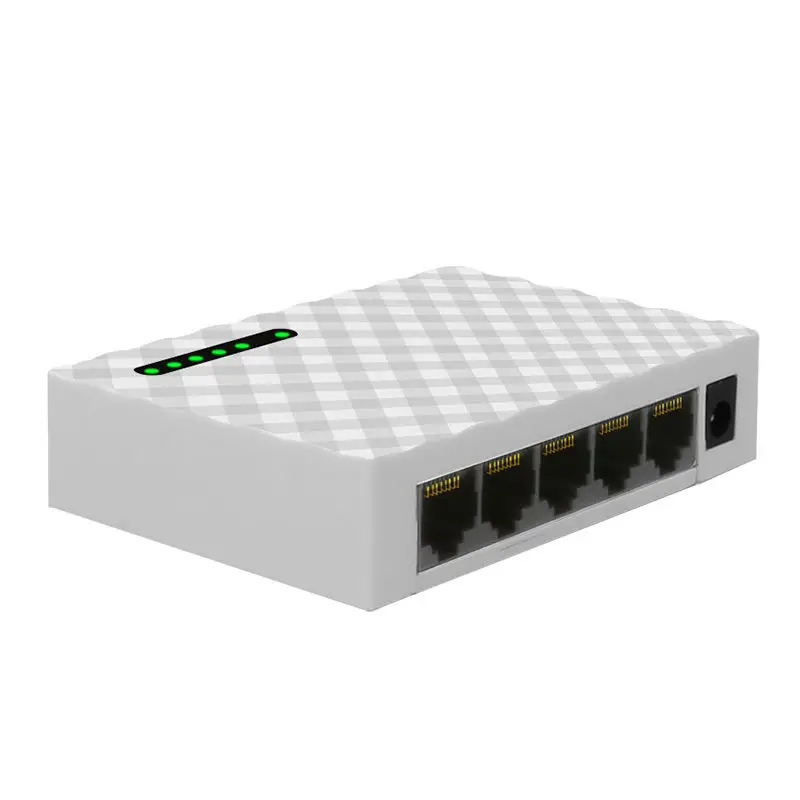 Diewu 5 Порты и разъёмы гигабитный коммутатор для интернет-сети 10/100/1000 Мбит рабочего стола Lan концентратор полный/полудуплекс Exchange Ethernet умный