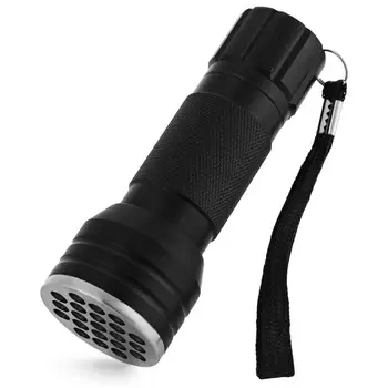 

21 LED UV Glue Curing Invisible Ink Marker Flashlight Ultraviolet Lamps Portable Uv Machine Light LED Flashlight Lamp Torch