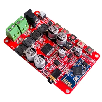 

50W + 50W TDA7492P 2x50 Watt Dual Channel Amplifier Wireless Digital Bluetooth 4.0 Audio Receiver Amplifier Board (Red)