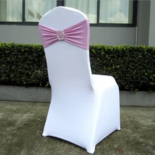 Спандекс стул створки 15*35 см красочные Стул Cover 100 шт./лот