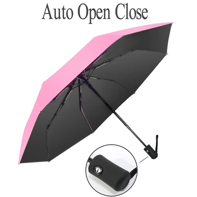 Umbrellas Windproof Mini Automatic Umbrella Travel Golf Umbrella,UV Protection Sun Rain Umbrella