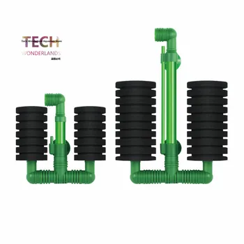 

Biochemical sponge pneumatic filter for aquarium double headed filter cotton can supplying more oxygen for fish tank PK-002/004