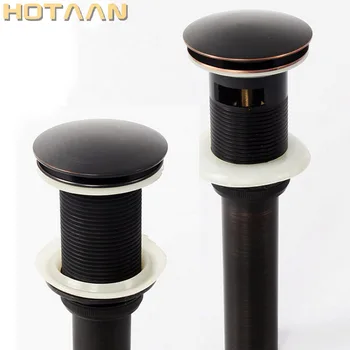 

Free Shipping oil rubbed bronze Bathroom Brass Pop Up Sink Drain Brass Pop-up Drain basin waste YT-5190