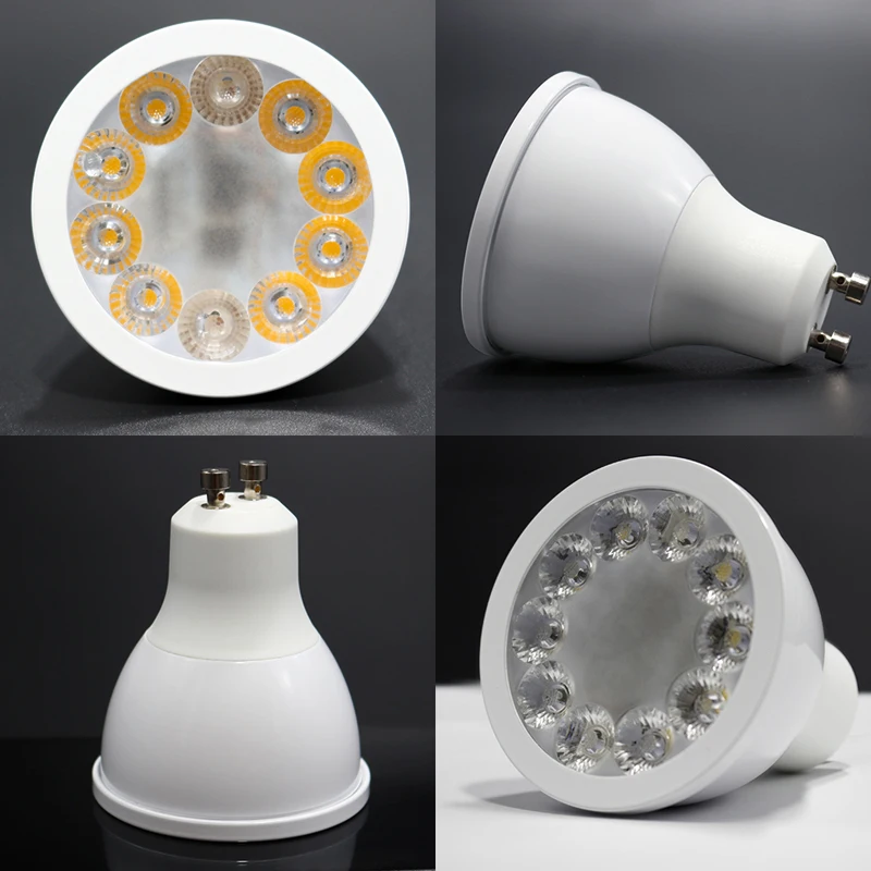 WASEDA zigbee ww/cw dimmer GU10 bulb LED spotlight 5W ZLL smart APP controll AC100-240V Color temperature zigbee led bulb
