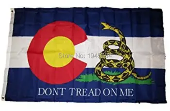 

Colorado DON'T TREAD ON ME Flag Banner New 3x5ft 90x150cm Polyester 9902, free shipping