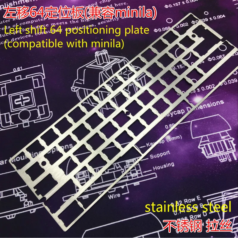 Tu60 Minila GH60 позиционная доска из латуни нержавеющая сталь алюминий совместимый XD60