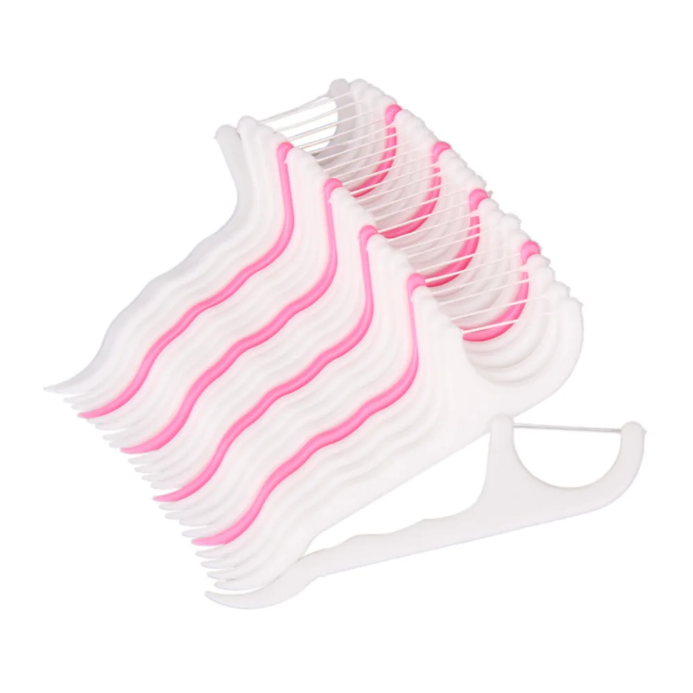 

100pcs Dental Flosser Interdental Brush Clean Teeth Stick Toothpicks Floss Pick Oral Hygiene Tooth Dental Floss Oral Deep Clean