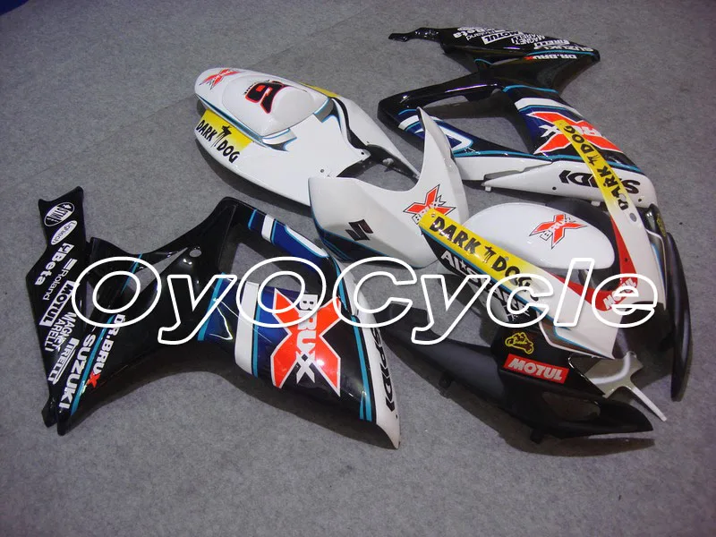 

For 06-07 Suzuki GSXR600 GSXR750 K6 K7 GSXR 600 750 Injection Motorcycle ABS Fairing Bodywork Kit 2006 2007 Black White