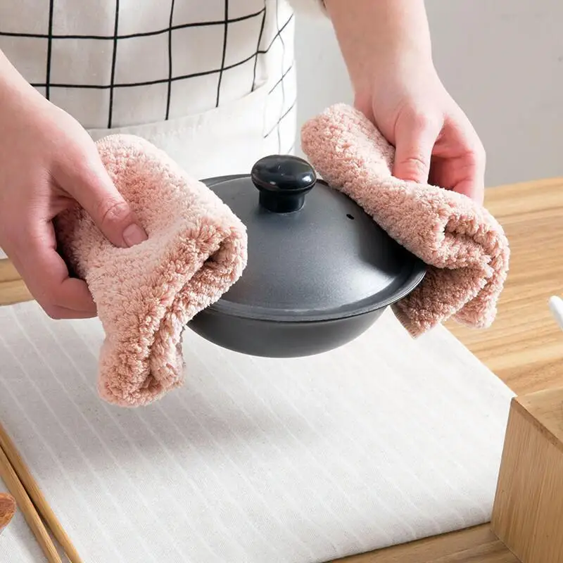 BLRISUP 25*25 см маленький размер абсорбент микрофибра кухонное полотенце блюдо ткань высокая эффективность посуда домашнее полотенце для уборки