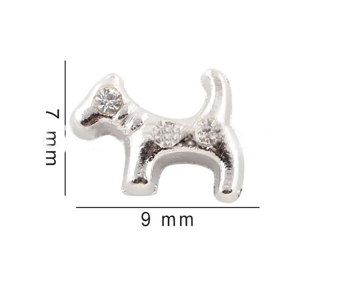 

Free Shipping, 20pcs Alloy Dog Floating Charms Fit For Glass Living Memory Lockets, Gifts