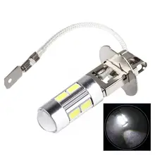 2 шт. 10SMD H3 светодиодный 5630 AC/DC 12 V Дальний свет 360 градусов супер яркий светодиодный фонарь белого для вождения автомобиля