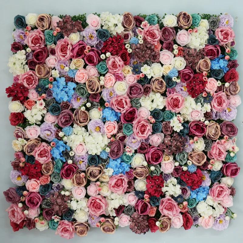 Exellent 3.3ft x 3.3ft роскошные свадебные цветок стены цветочный фон Хорошее качество Роза и Гортензии фон для задний план