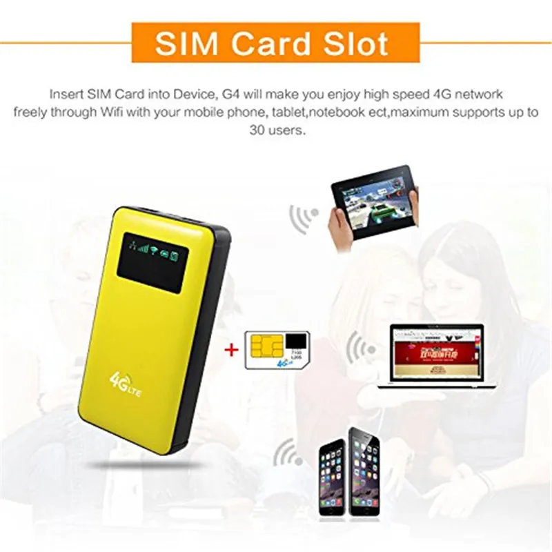 KuWFi 4G LTE Wifi роутер 6000 мАч Power Bank 3G/4G WIFI беспроводная точка доступа AP CPE с разъемом