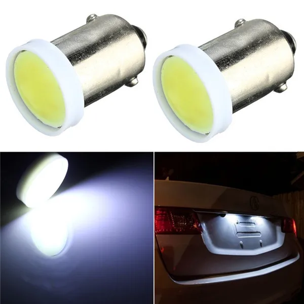 Lcare 2 шт./лот BA9S W6W 1 COB LED чистый белый авто интерьерный клиновидный боковой