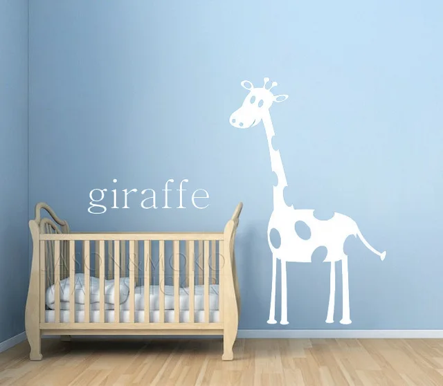 Personalized Custom Name Giraffe Nursery Wallpaper Animal For Personalized Custom Name Giraffe Nursery Wallpaper Animal For Kids Room Home Decoration Wall Sticker Art