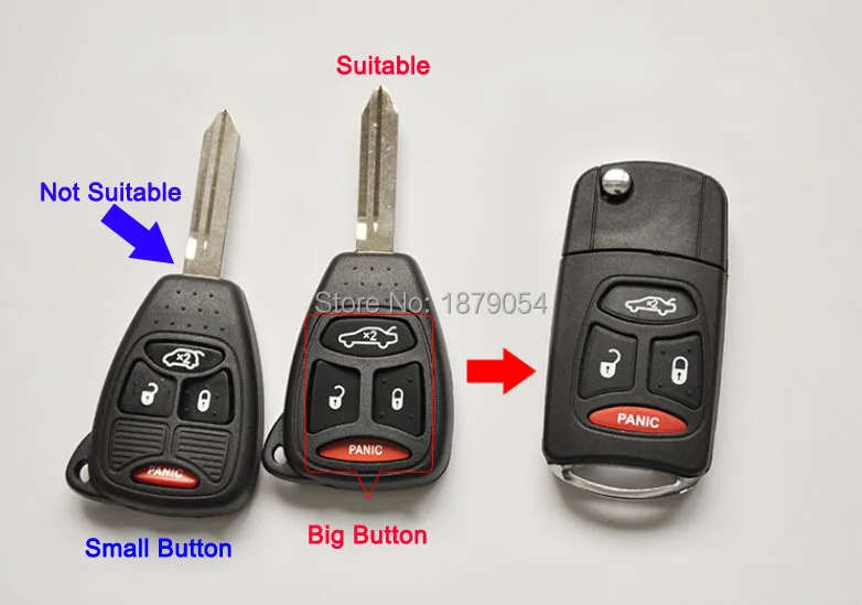 3 1 Buttons(Big Buttons) Modified key shell For Chrysler Grand Voager without Battery Clamp (5).jpg