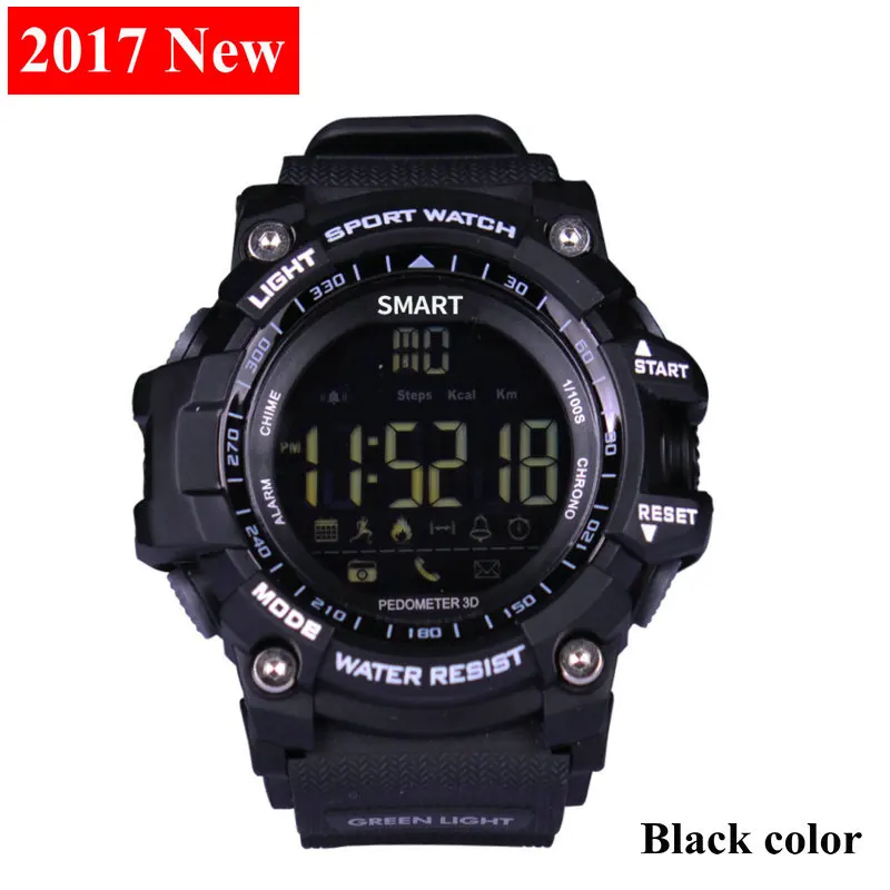 Черный HoldMi EX16 Спортивные Bluetooth IP67 водонепроницаемые Смарт-часы Xwatch 5ATM Smartwatch Шагомер Секундомер Будильник долгое время в режиме ожидания - Цвет: Черный
