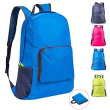 Mochila de escalada para deportes al aire libre para hombre y mujer, bolsa de gimnasio de nailon impermeable, mochila plegable portátil de viaje para ocio