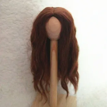 

6 BJD doll wigs in long curly hair