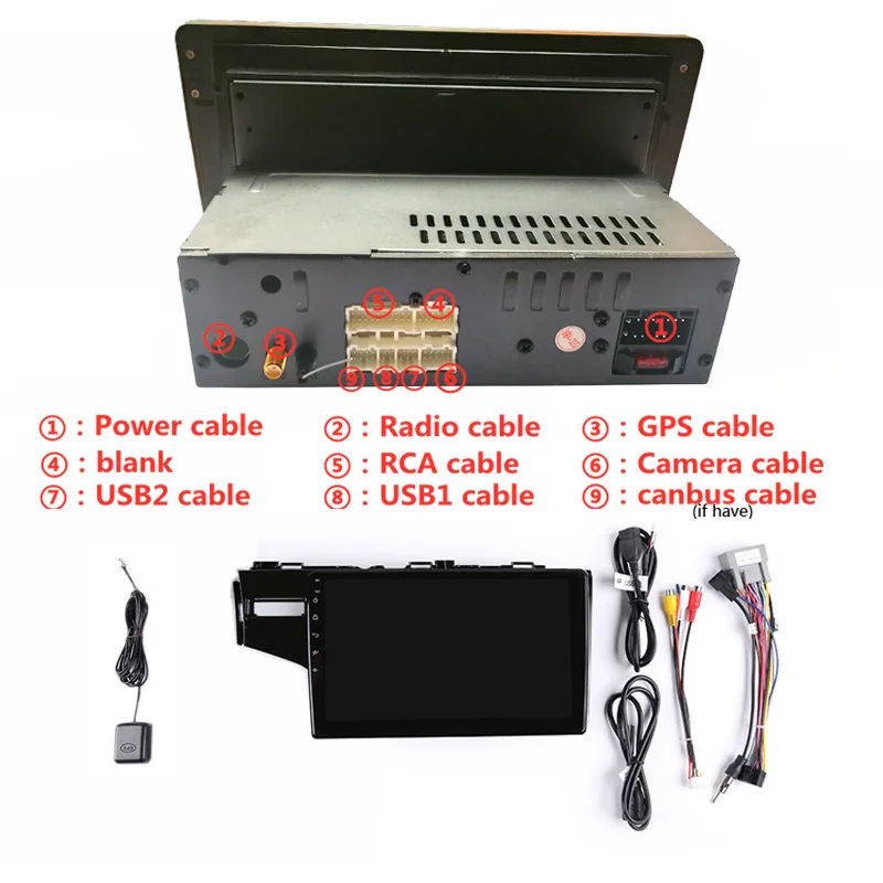 Best 10.1" 4G RAM 8 cores Android Car DVD GPS Navigation For Honda Fit 2014 2015 2016 audio stereo car radio headunit bluetooth wifi 5