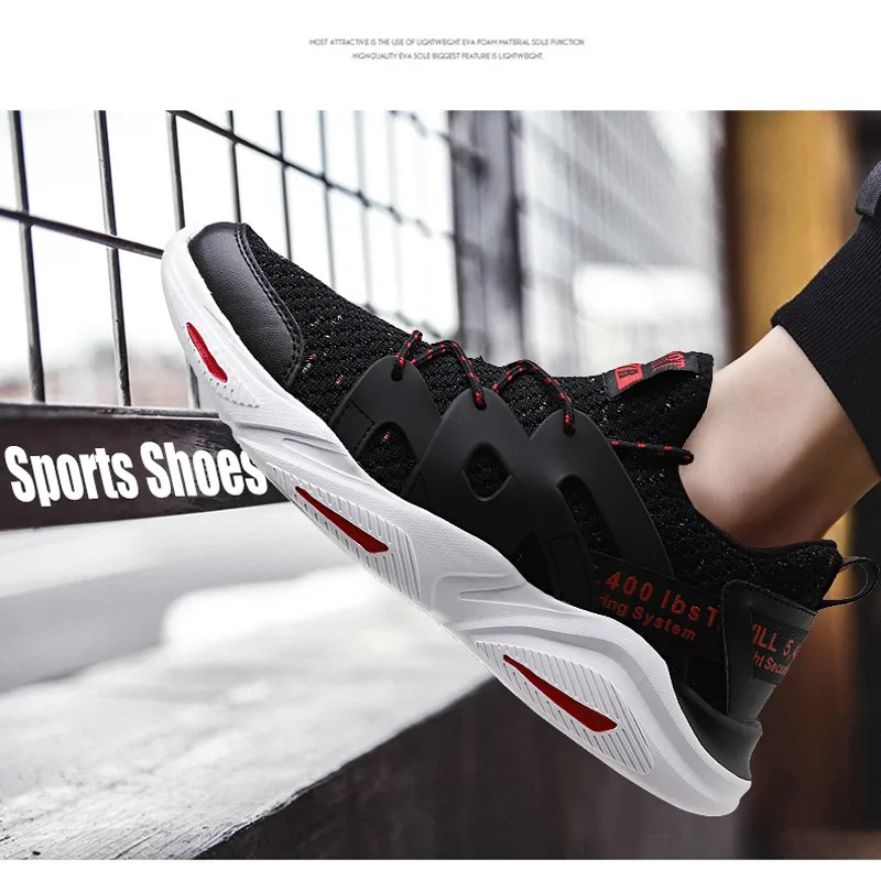 

GOODRSSON Summer Large Size Tide Shoes Lightweight Sports Running Shoes Leisure Fashion Tide Shoes Male Breathable Lace Up Shoes