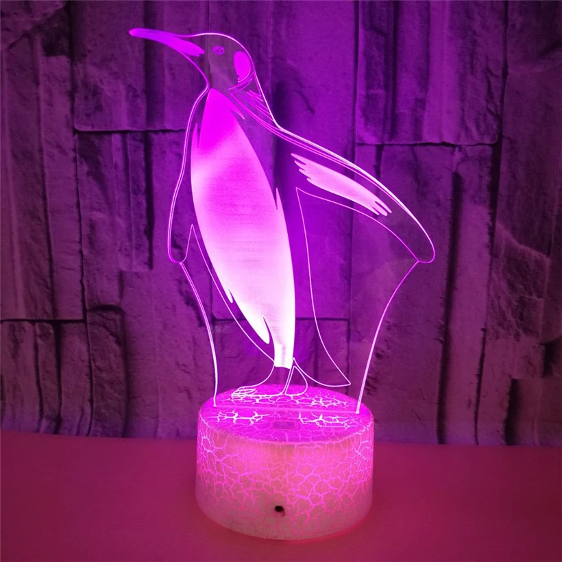 penguin 3D night light (3)