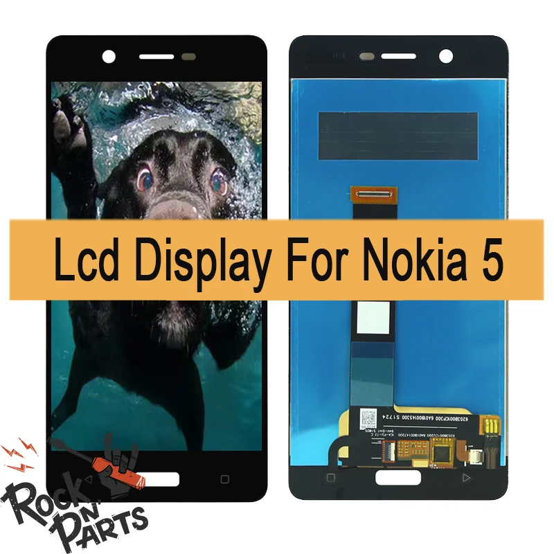 

100% For Nokia 5 TA-1024 TA-1027 LCD Touch Screen Black No Dead Pixel TA-1044 TA-1053 Display Digitizer Assembly Replacement
