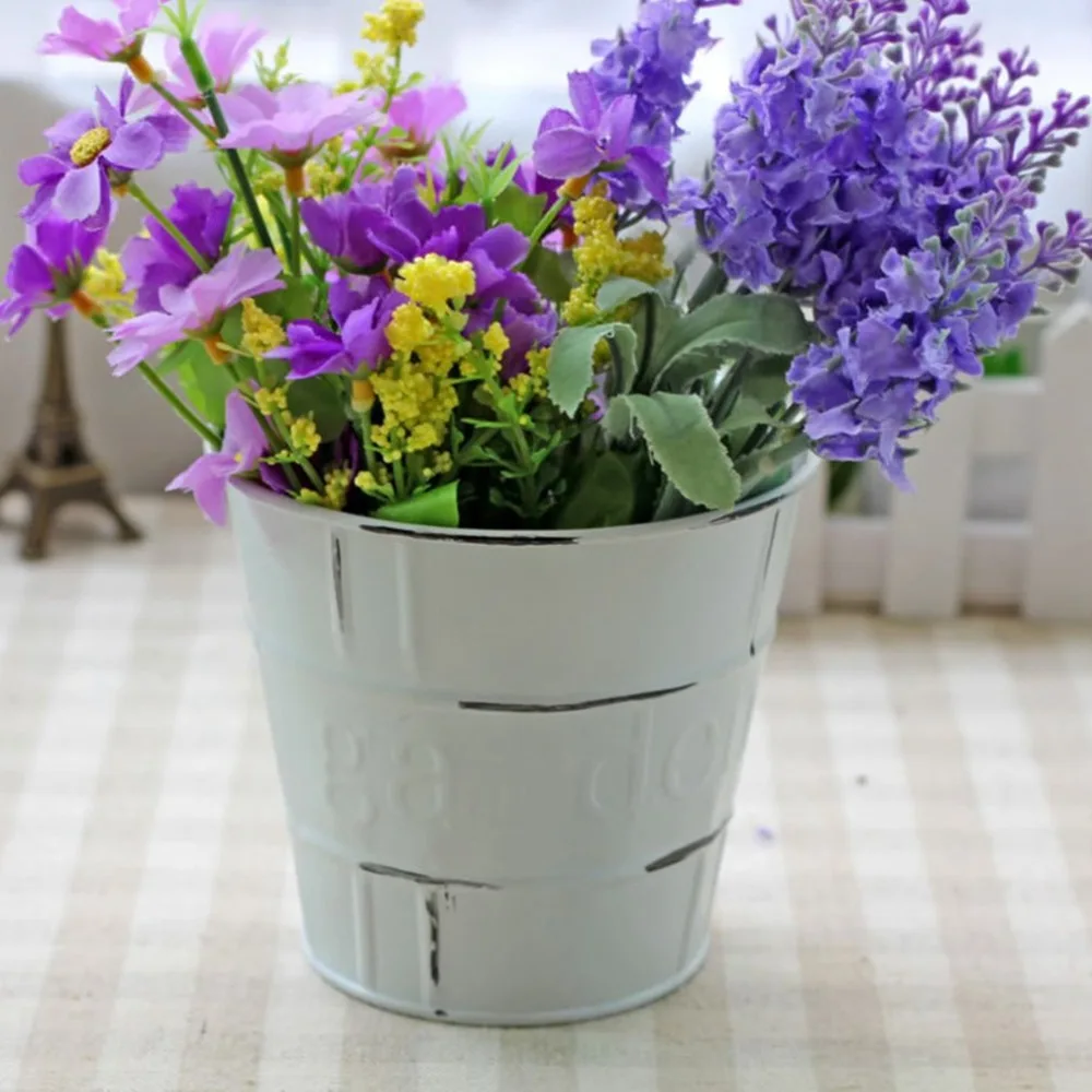 Europe Small Plants Ceramic Flower Pot White Succulent Planter Garden
