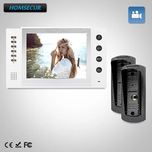

HOMSECUR 8" Wired Video&Audio Home Intercom+IR Night Vision for Home Security TC041 + TM801R-W